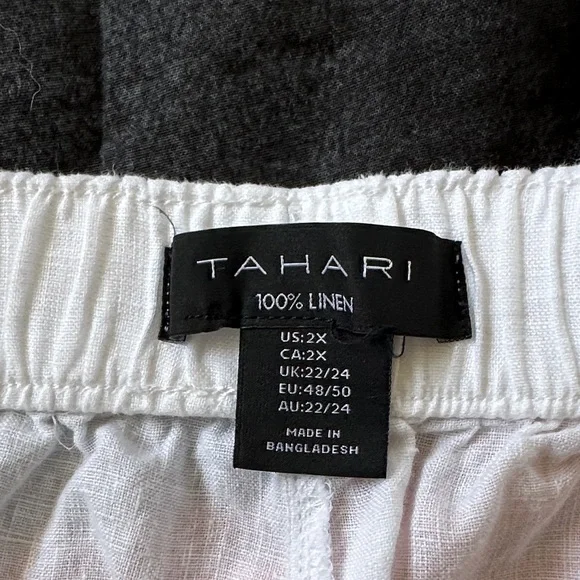 Tahari Women's Crisp White Athletic Shorts - Picture 2 of 6